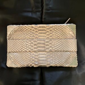 Croc embossed clutch Devi Kroell